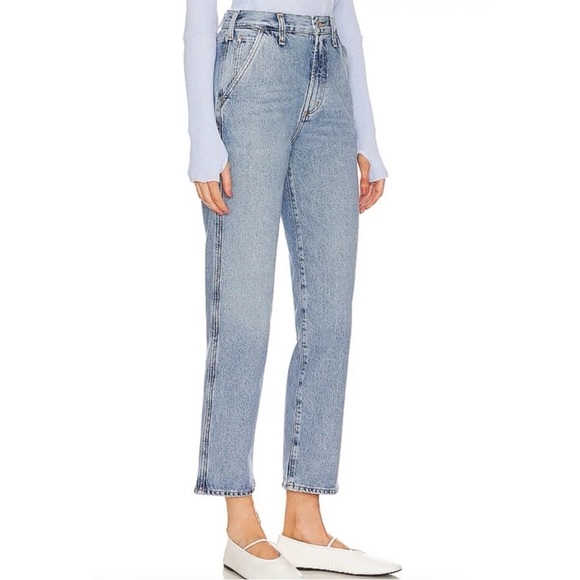 Agolde Cooper Trouser Jeans Straight Leg Denim in Command Blue - Picture 2 of 11